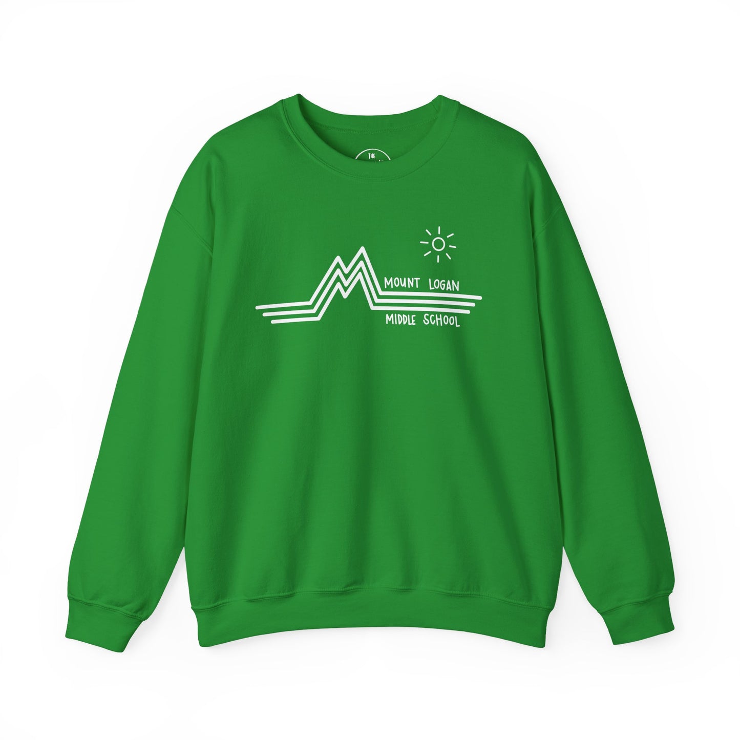 Retro Line - Mountain Logan Middle Crewneck Sweatshirt (White Logo)