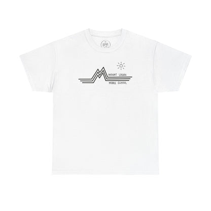 Retro Line Mount Logan Middle- T-Shirt (Black Logo)