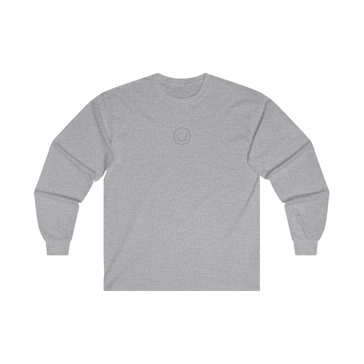 Smiley Long Sleeve Tee (Black Logo)