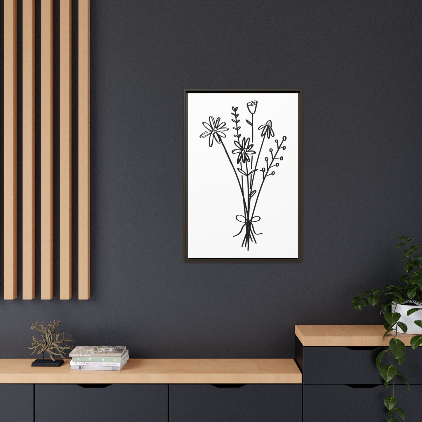Framed Flower Canvas