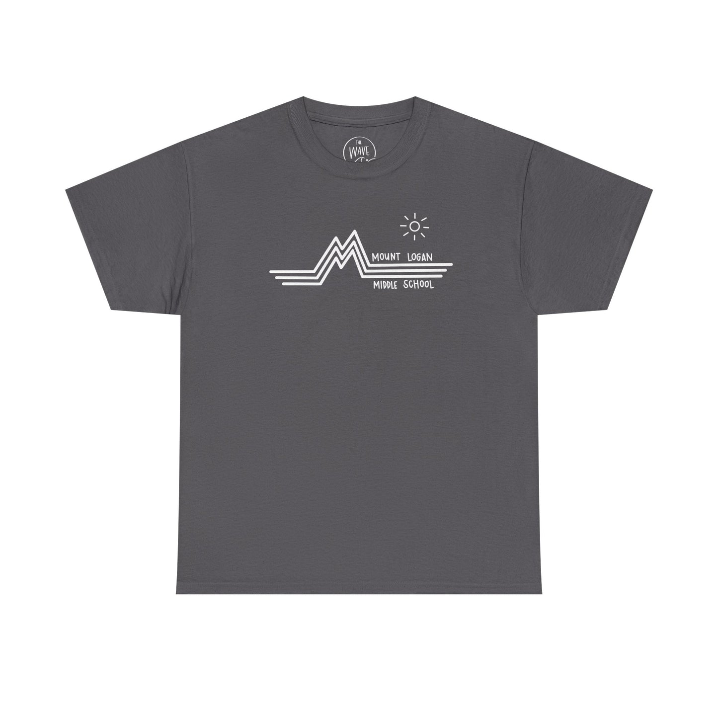 Retro Line Mount Logan Middle T-Shirt - (White Logo)