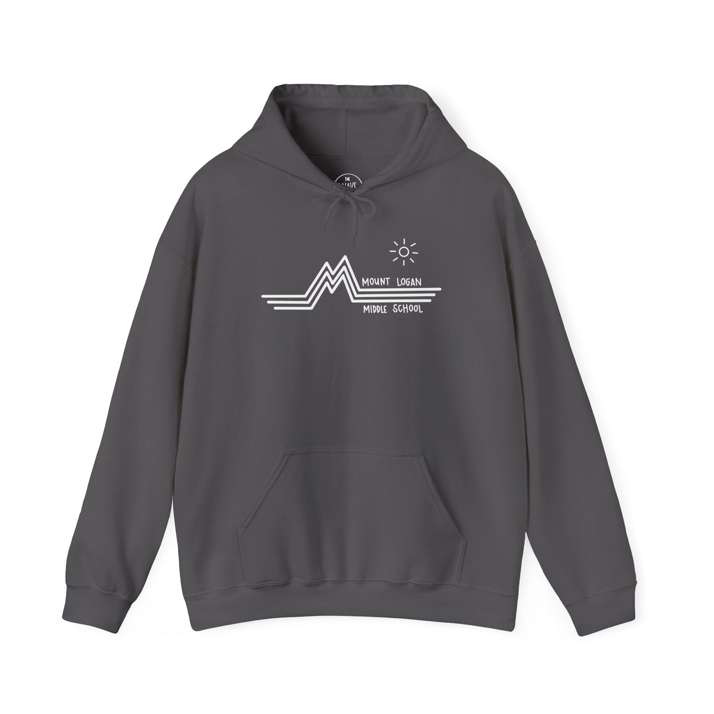 Retro Line - Mountain Logan Middle Hoodie (White Logo)