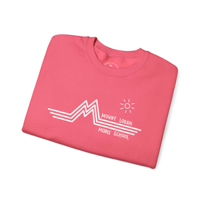 Retro Line - Mountain Logan Middle Crewneck Sweatshirt (White Logo)