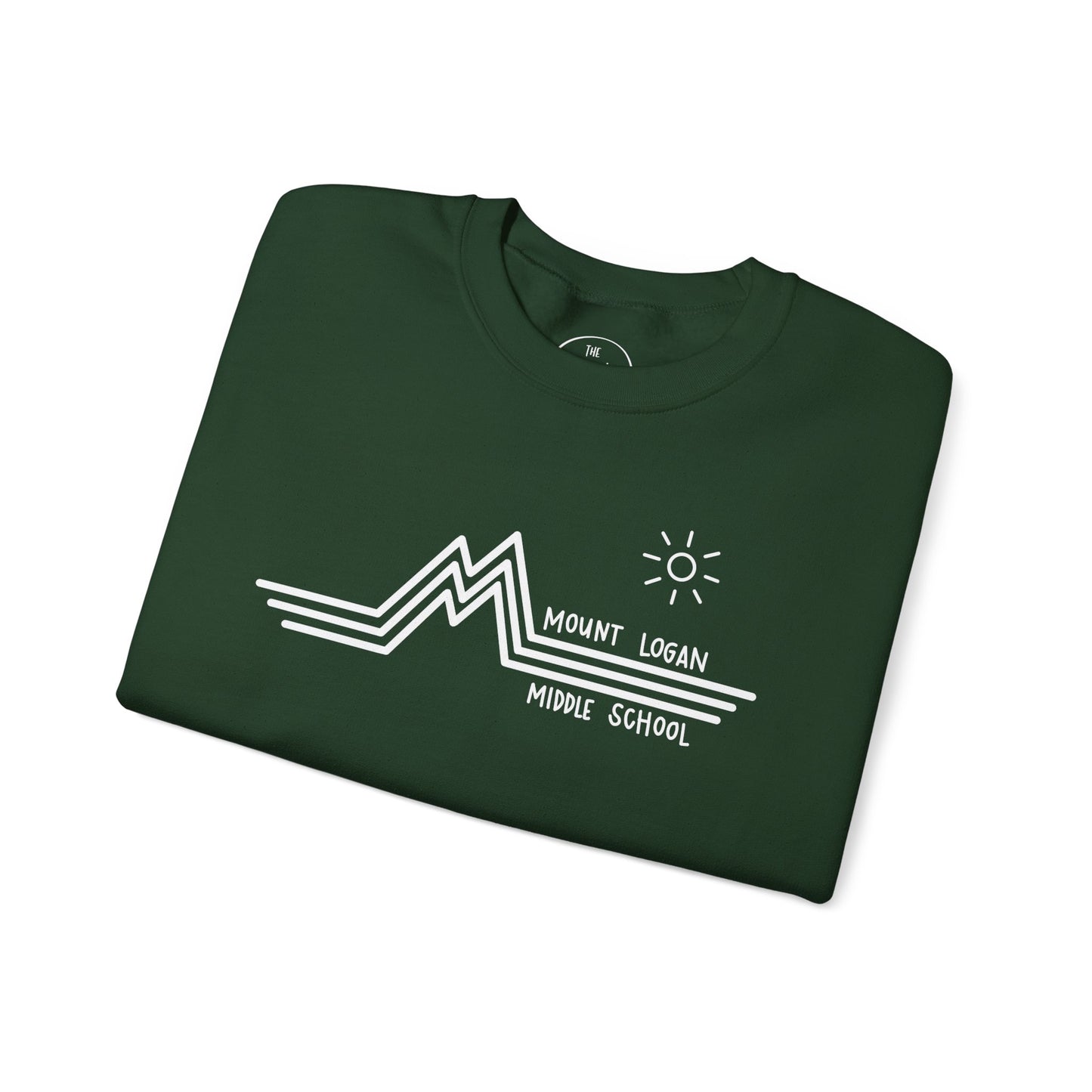 Retro Line - Mountain Logan Middle Crewneck Sweatshirt (White Logo)