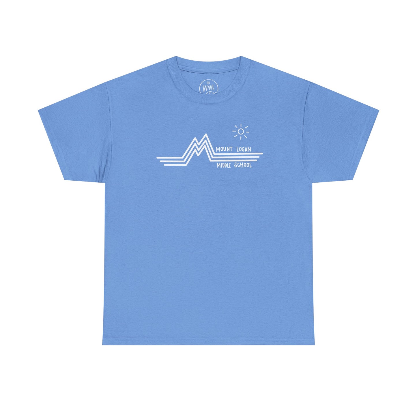 Retro Line Mount Logan Middle T-Shirt - (White Logo)