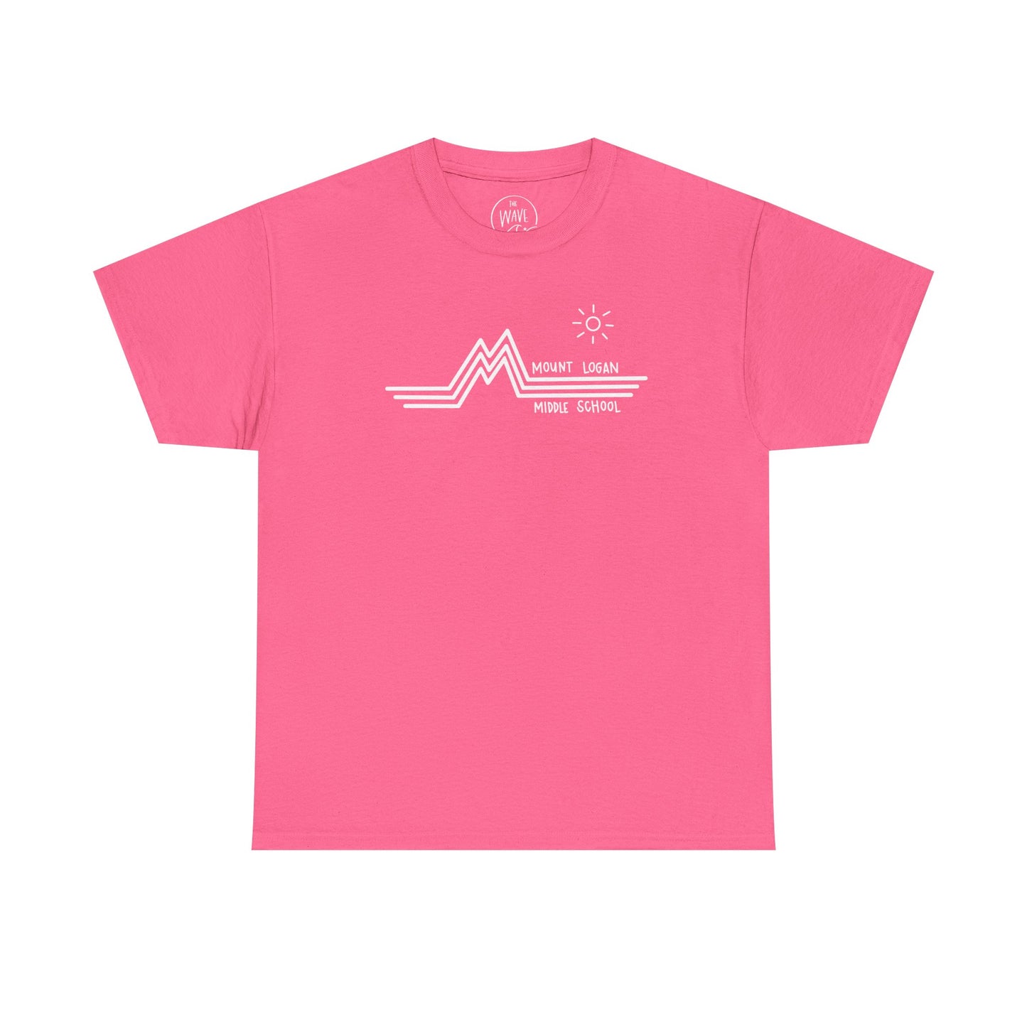 Retro Line Mount Logan Middle T-Shirt - (White Logo)