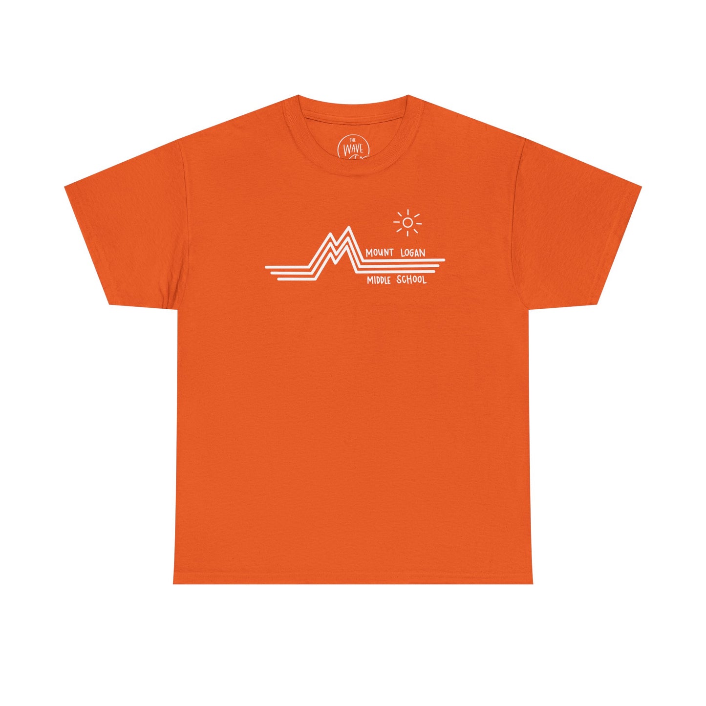 Retro Line Mount Logan Middle T-Shirt - (White Logo)