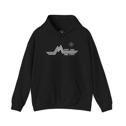 Retro Line - Mountain Logan Middle Hoodie (White Logo)