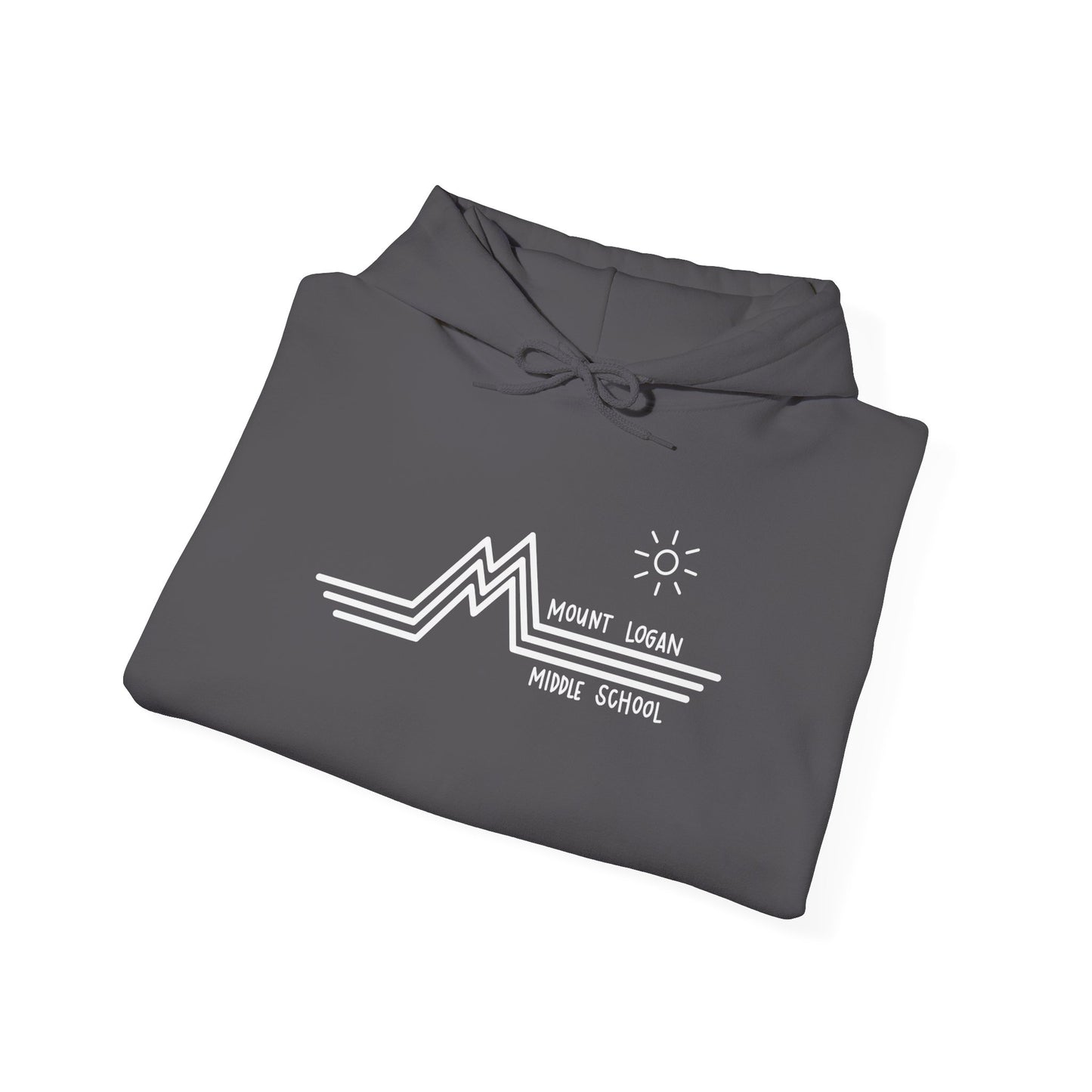Retro Line - Mountain Logan Middle Hoodie (White Logo)