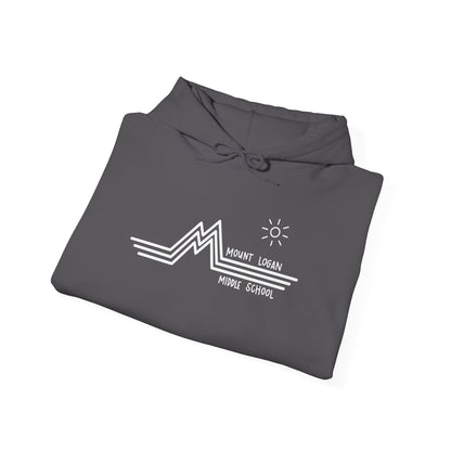 Retro Line - Mountain Logan Middle Hoodie (White Logo)