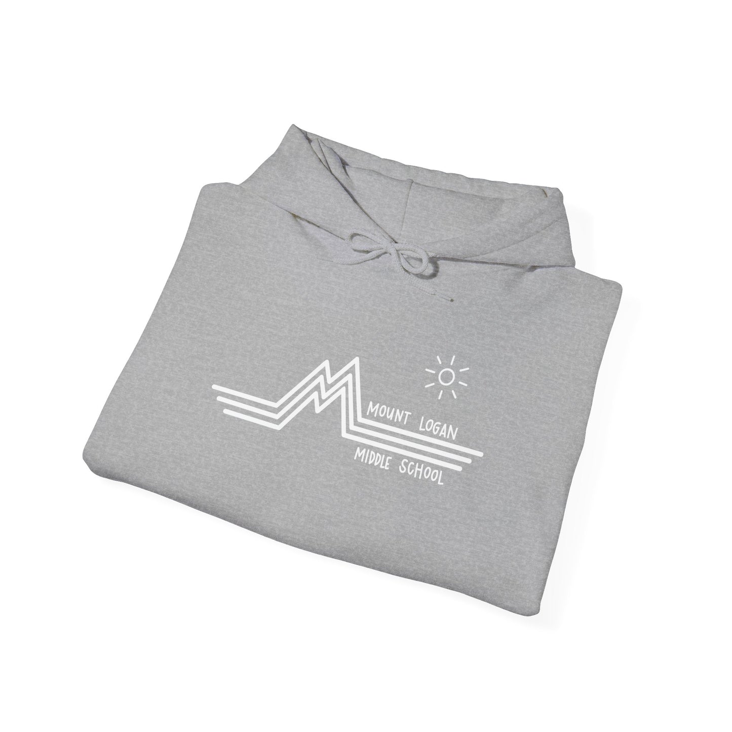 Retro Line - Mountain Logan Middle Hoodie (White Logo)