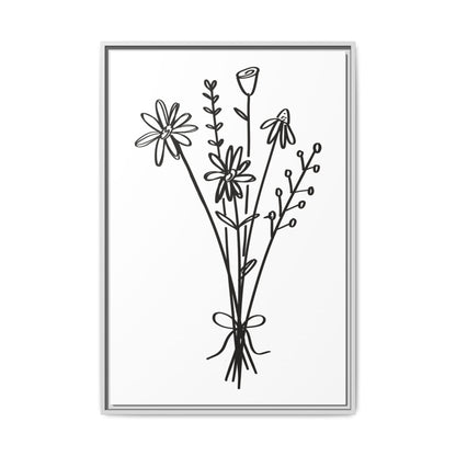 Framed Flower Canvas