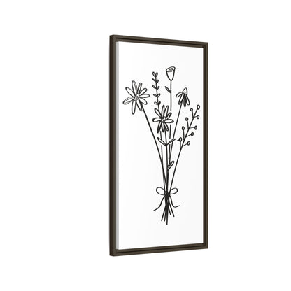 Framed Flower Canvas