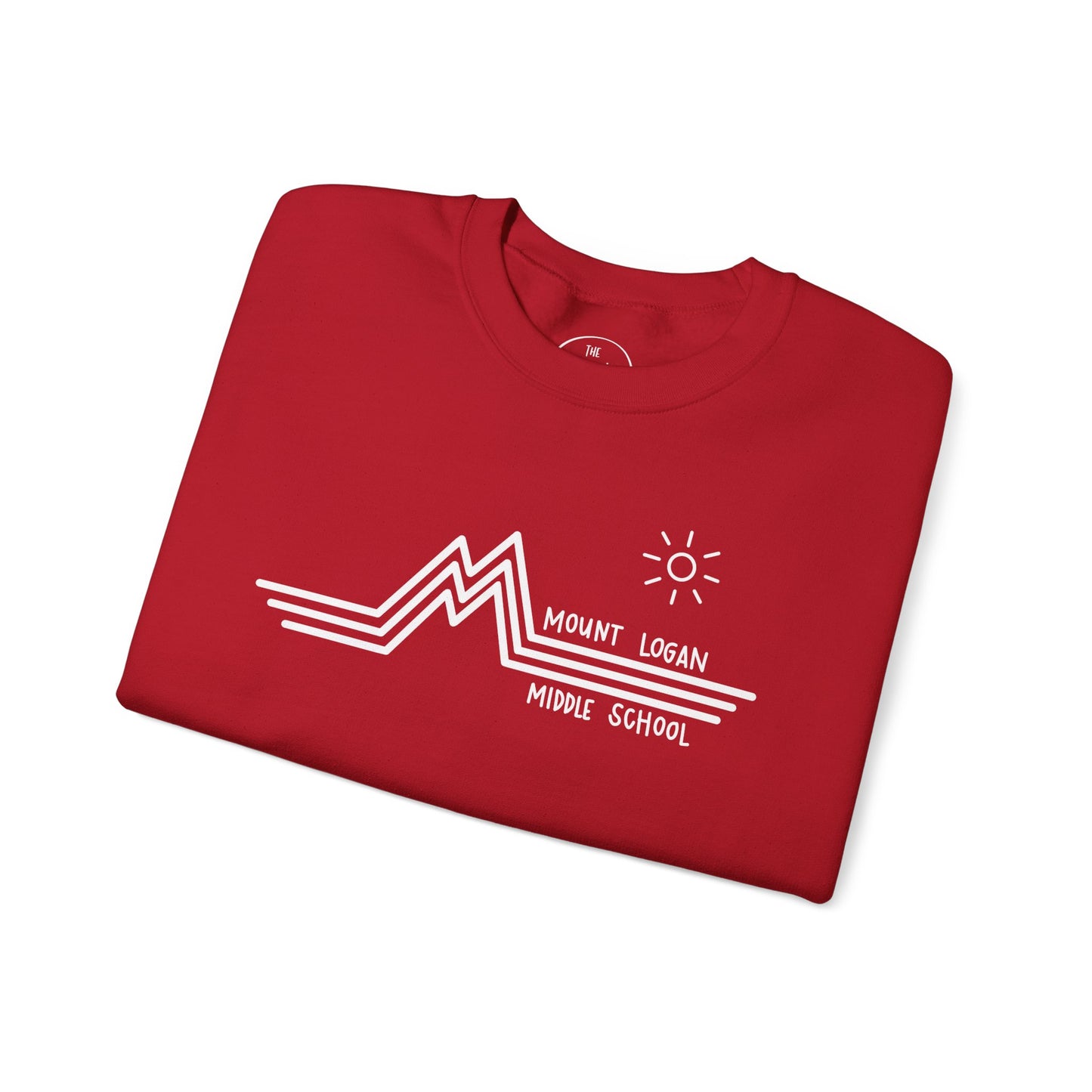 Retro Line - Mountain Logan Middle Crewneck Sweatshirt (White Logo)