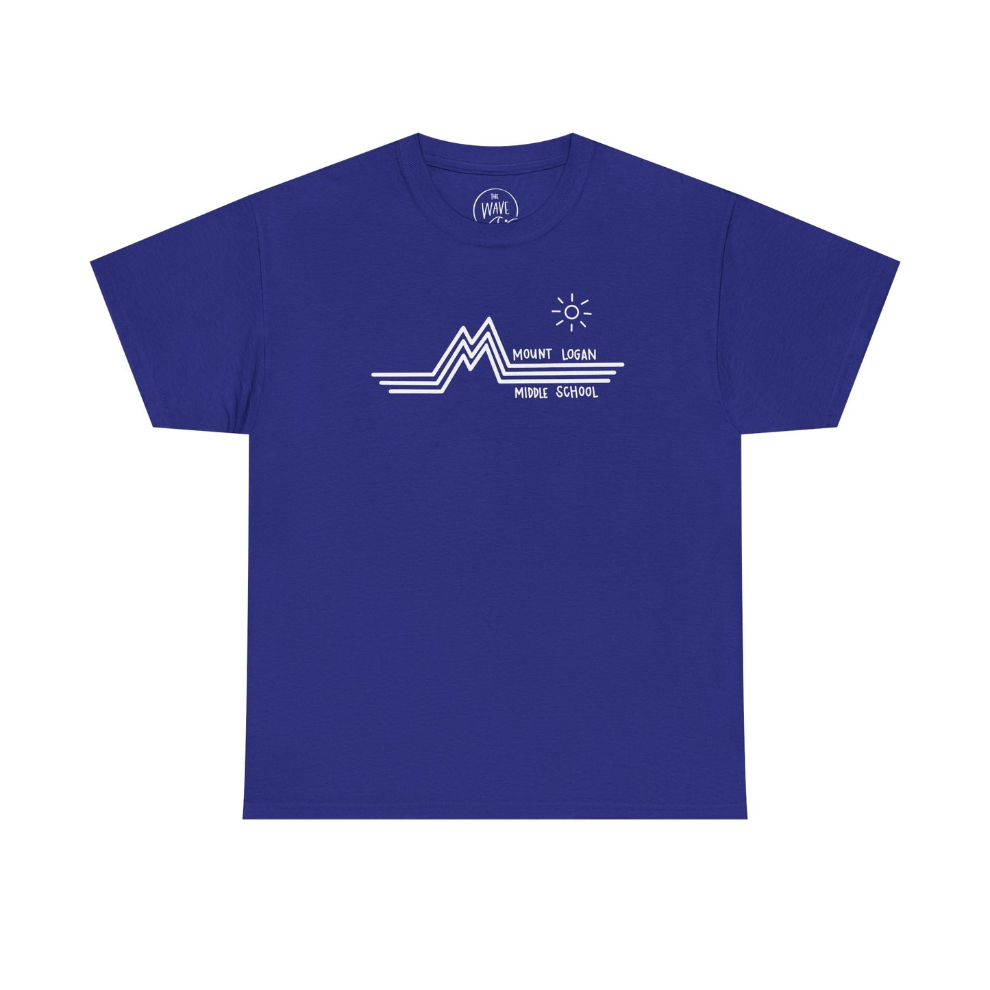 Retro Line Mount Logan Middle T-Shirt - (White Logo)