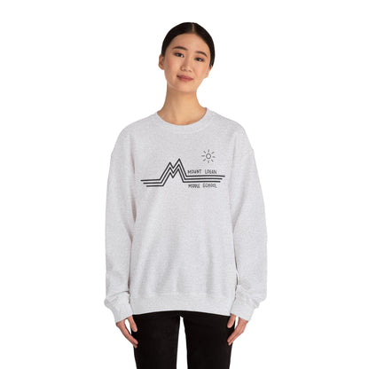 Retro Line - Mount Logan Middle Crewneck (Black Logo)