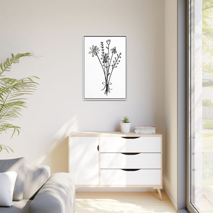 Framed Flower Canvas