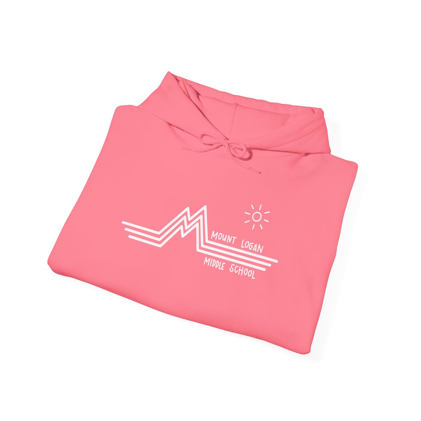 Retro Line - Mountain Logan Middle Hoodie (White Logo)