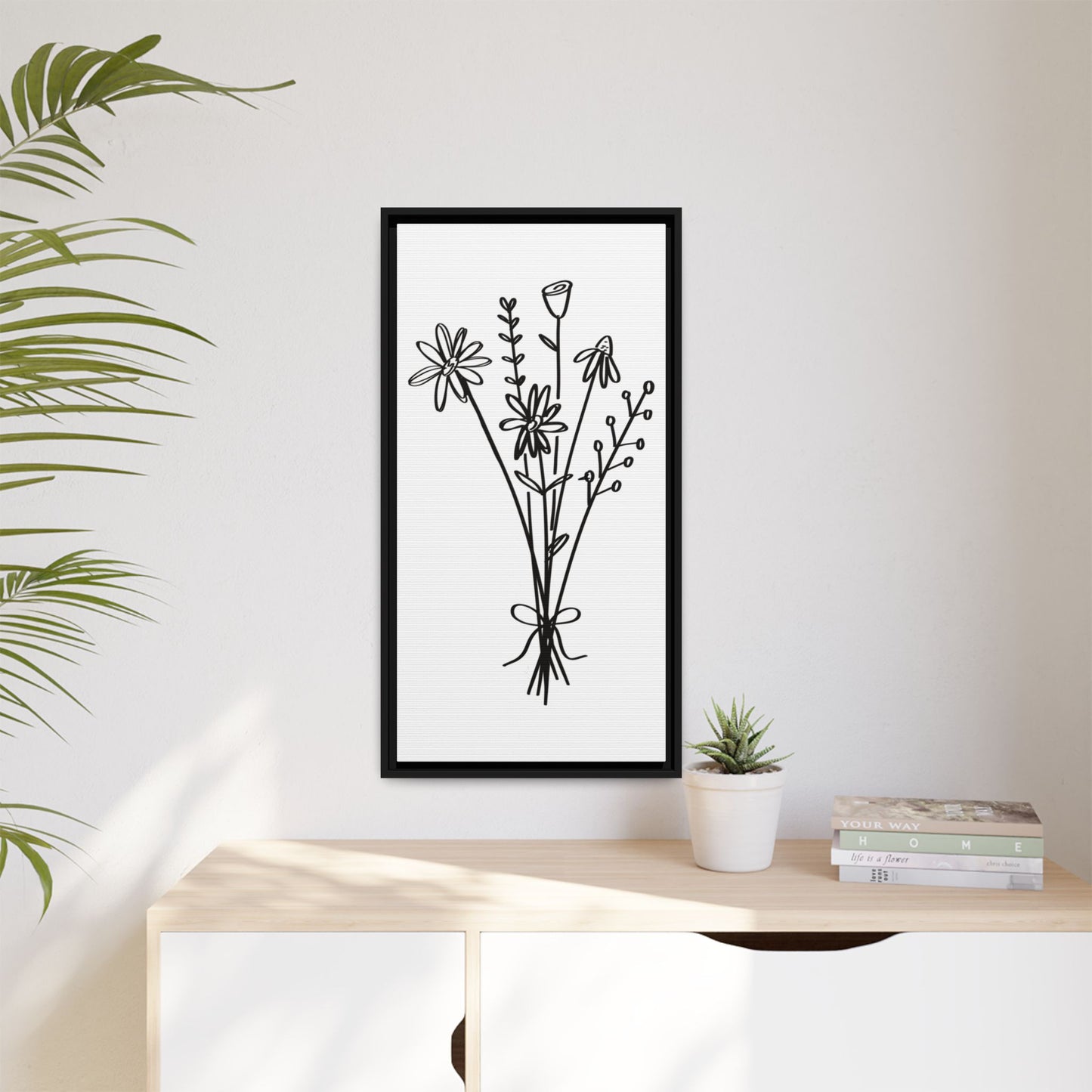 Framed Flower Canvas