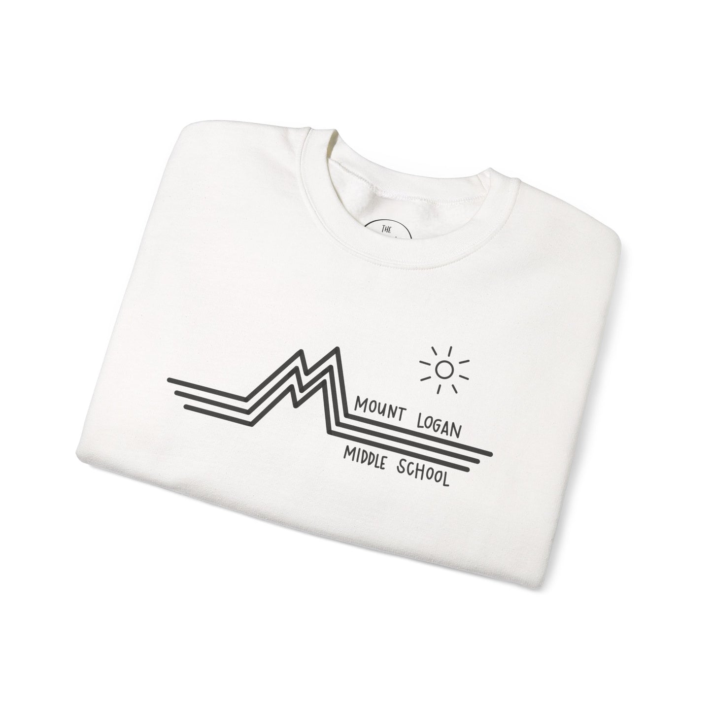 Retro Line - Mount Logan Middle Crewneck (Black Logo)