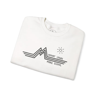Retro Line - Mount Logan Middle Crewneck (Black Logo)