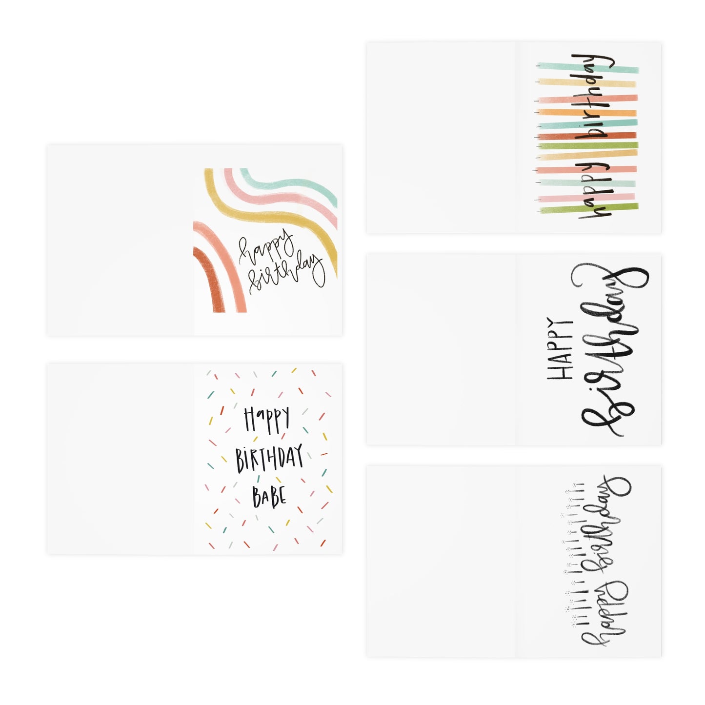 Birthday Cards - 5 Pack