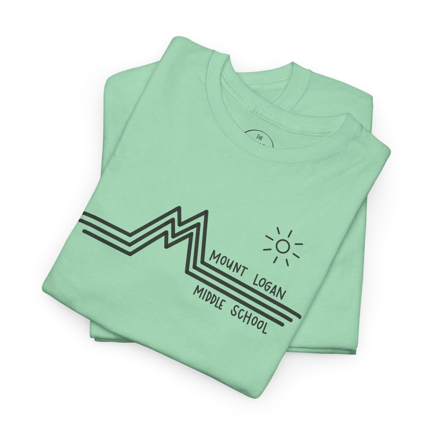 Retro Line Mount Logan Middle- T-Shirt (Black Logo)