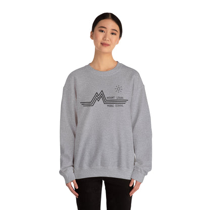 Retro Line - Mount Logan Middle Crewneck (Black Logo)