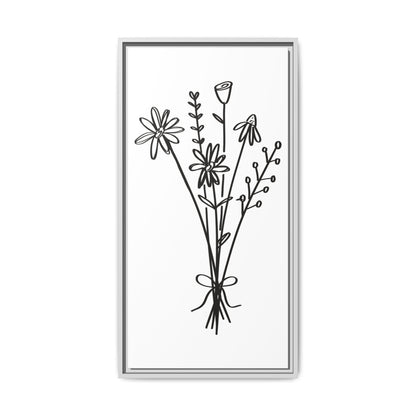 Framed Flower Canvas