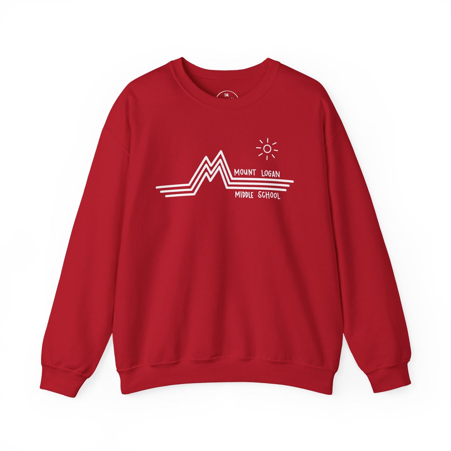 Retro Line - Mountain Logan Middle Crewneck Sweatshirt (White Logo)