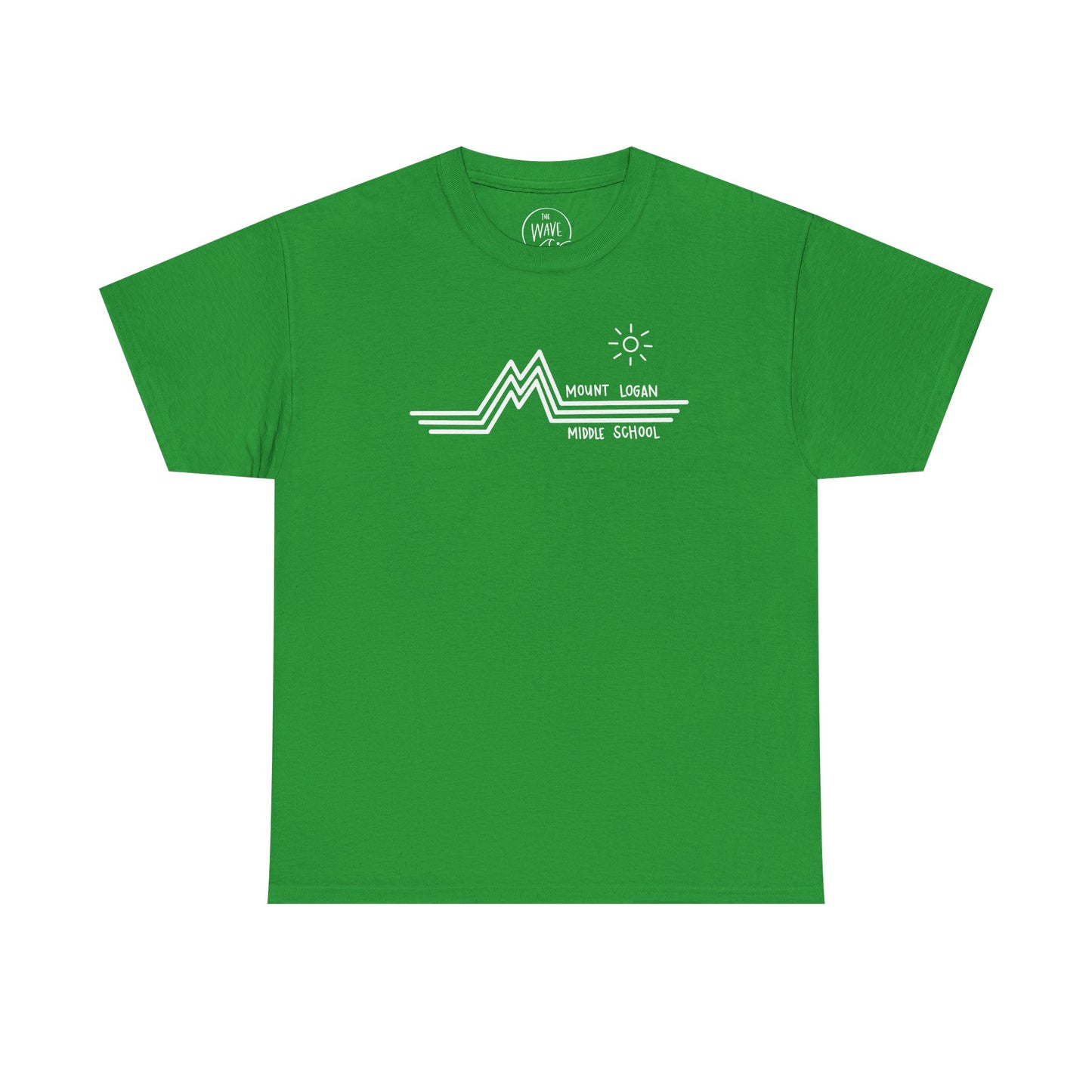 Retro Line Mount Logan Middle T-Shirt - (White Logo)