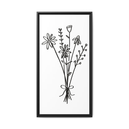 Framed Flower Canvas