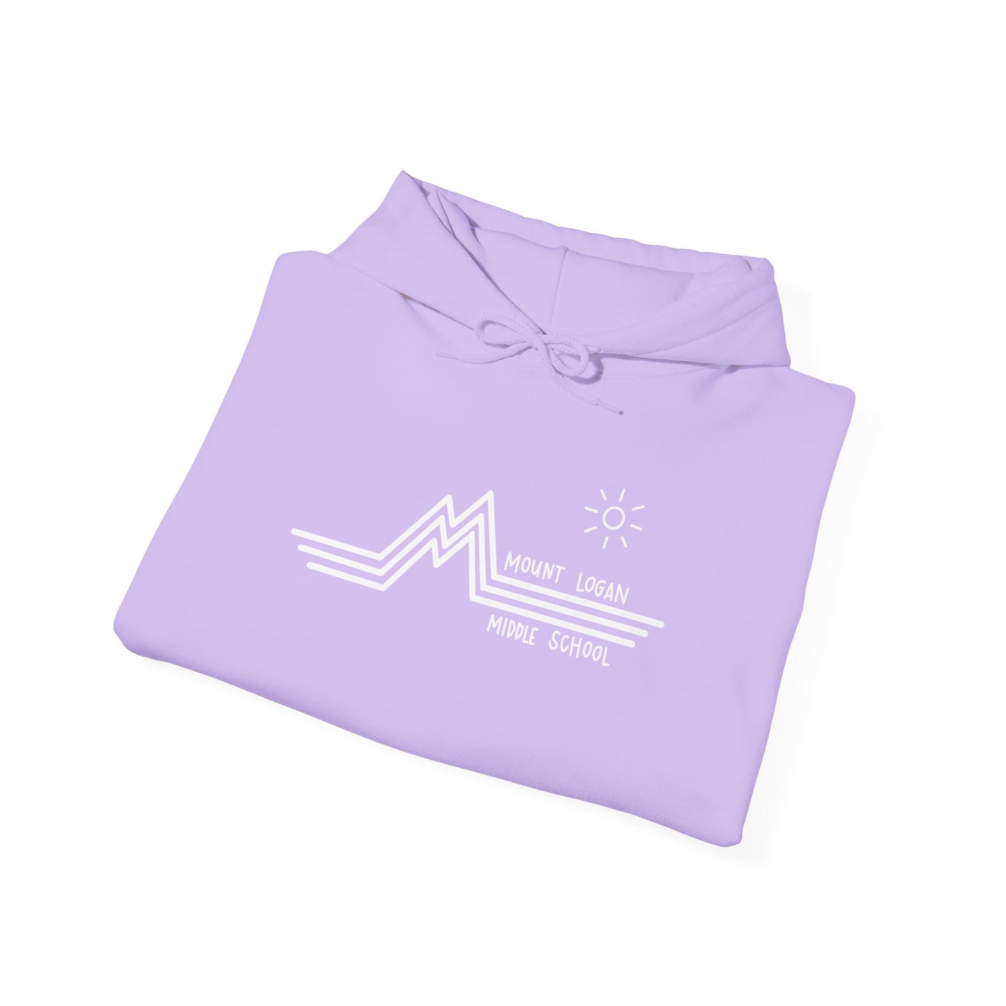 Retro Line - Mountain Logan Middle Hoodie (White Logo)