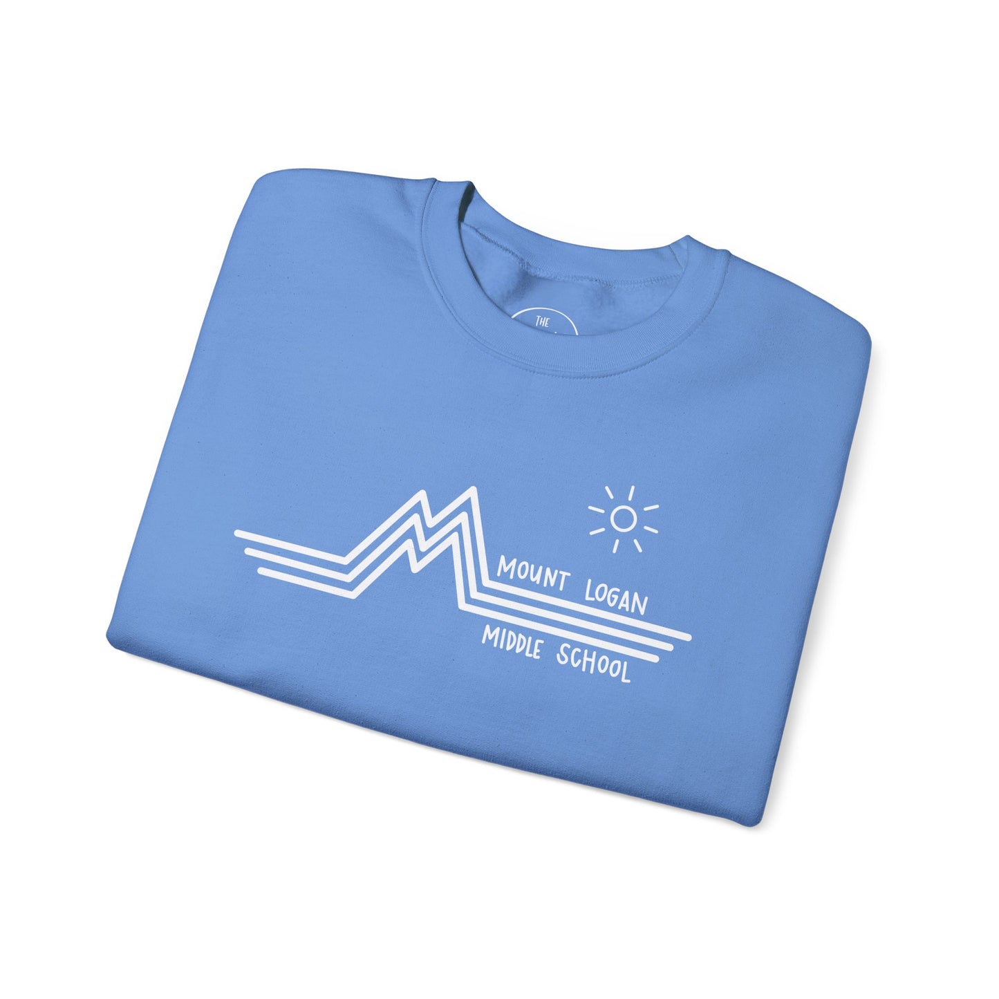 Retro Line - Mountain Logan Middle Crewneck Sweatshirt (White Logo)