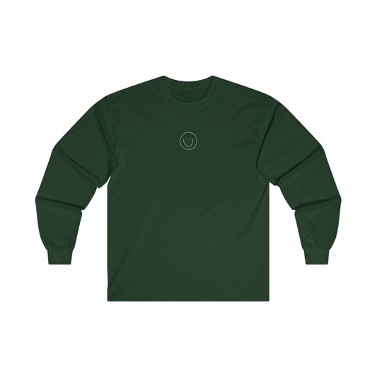 Smiley Long Sleeve Tee (White Logo)