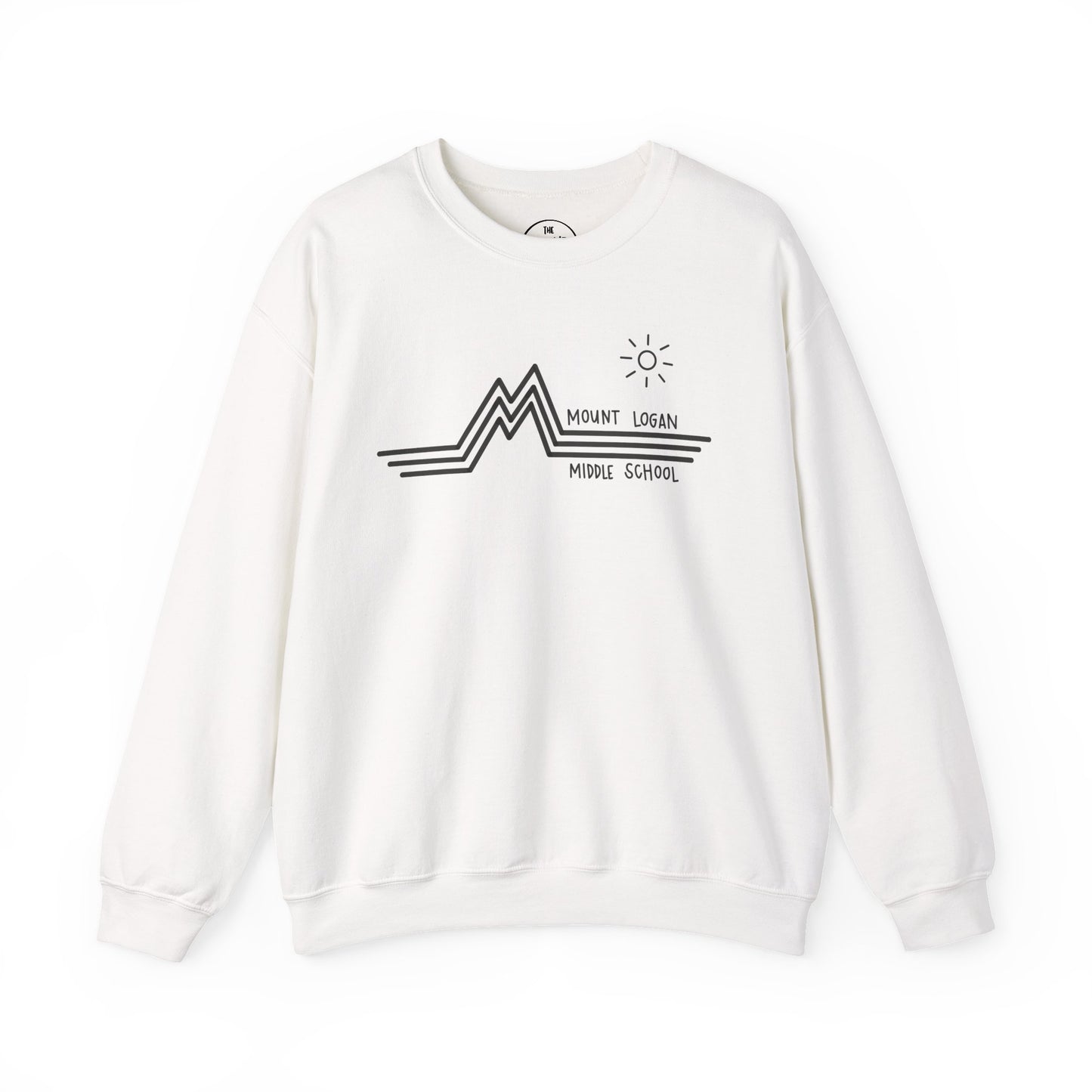 Retro Line - Mount Logan Middle Crewneck (Black Logo)