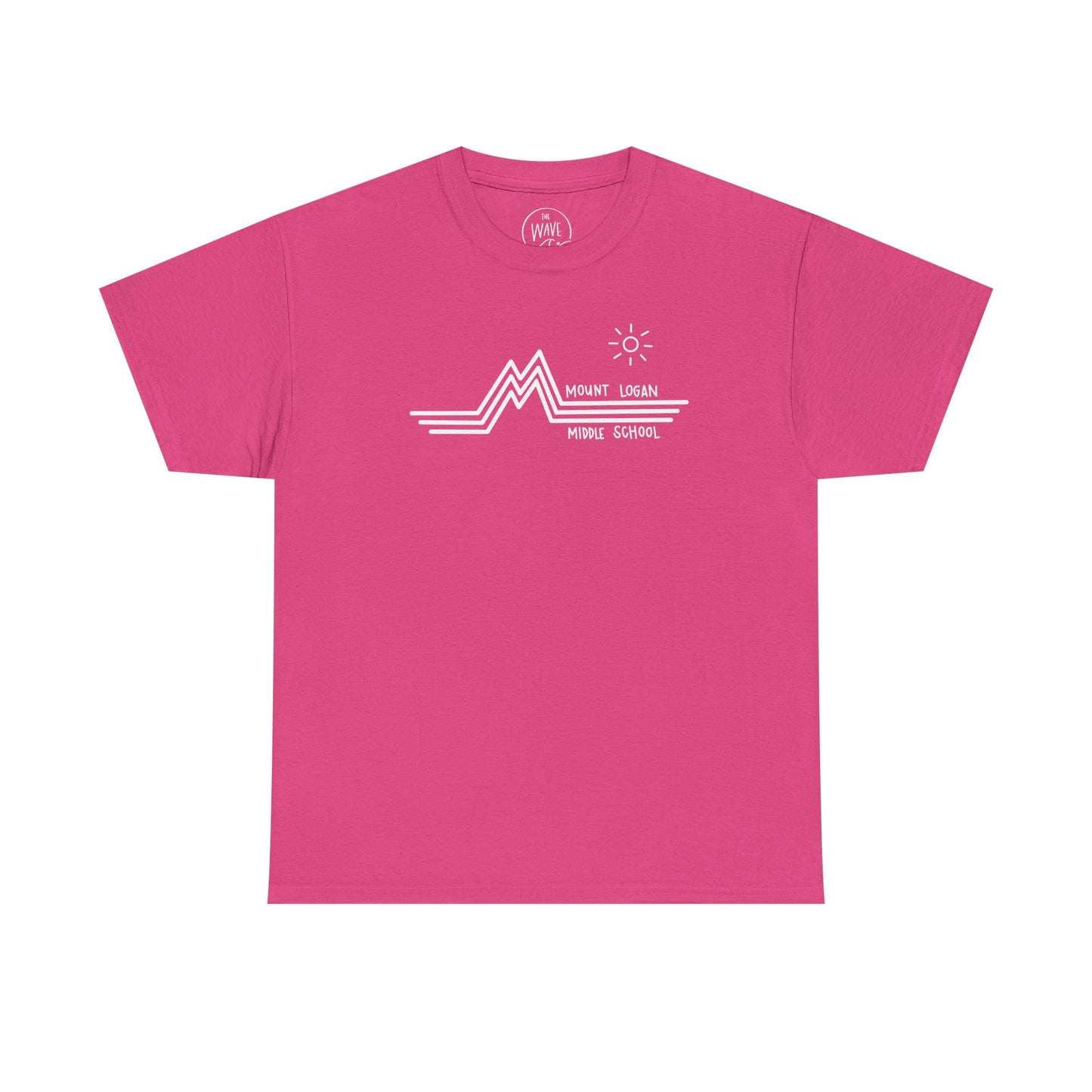 Retro Line Mount Logan Middle T-Shirt - (White Logo)