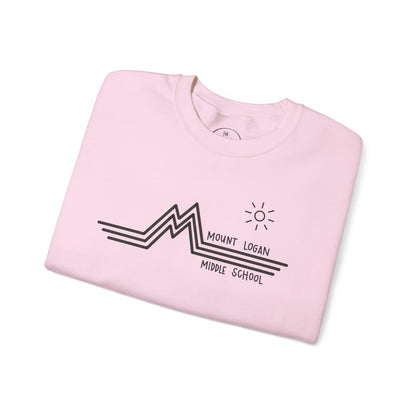 Retro Line - Mount Logan Middle Crewneck (Black Logo)