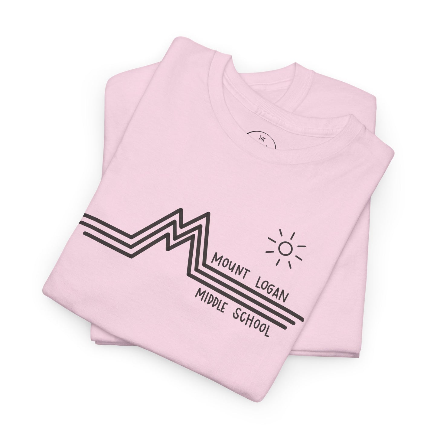 Retro Line Mount Logan Middle- T-Shirt (Black Logo)