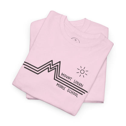 Retro Line Mount Logan Middle- T-Shirt (Black Logo)