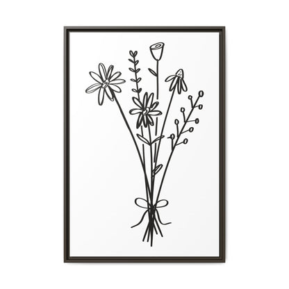 Framed Flower Canvas