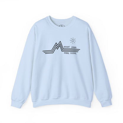 Retro Line - Mount Logan Middle Crewneck (Black Logo)
