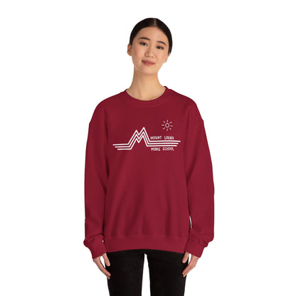 Retro Line - Mountain Logan Middle Crewneck Sweatshirt (White Logo)