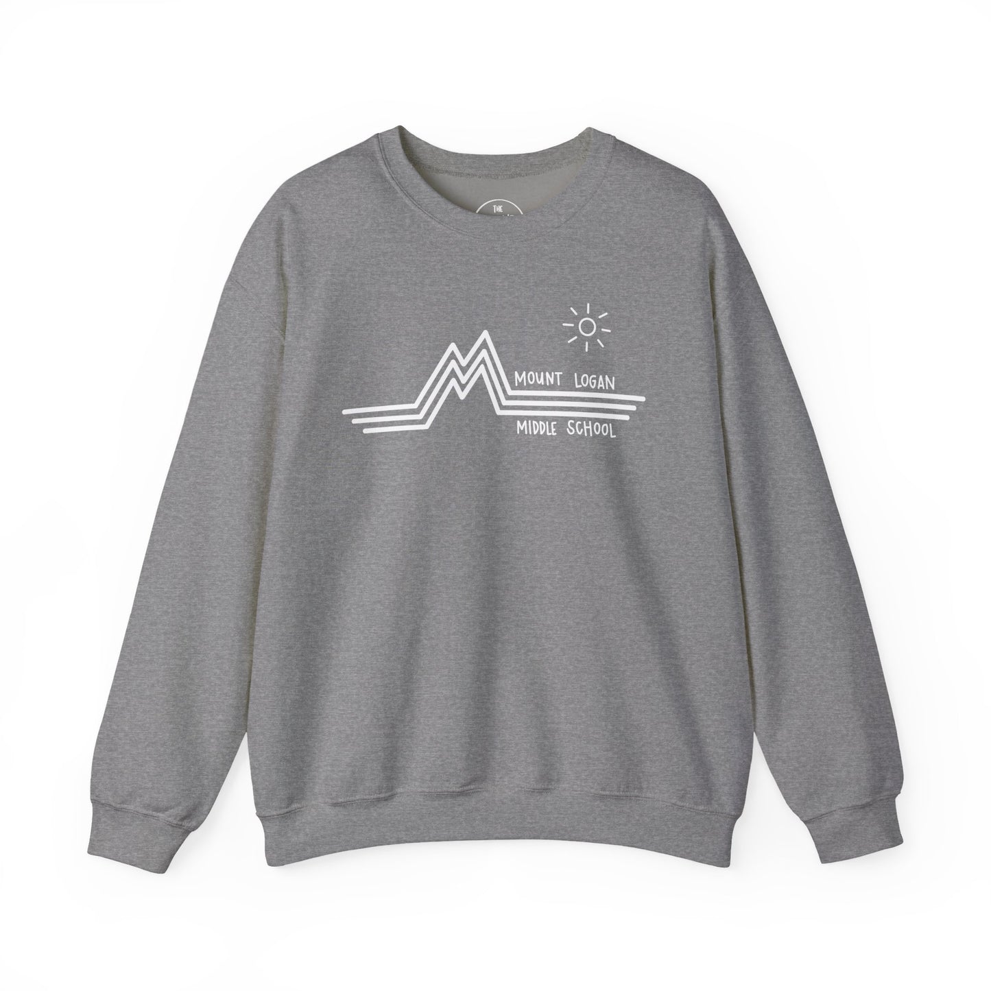Retro Line - Mountain Logan Middle Crewneck Sweatshirt (White Logo)