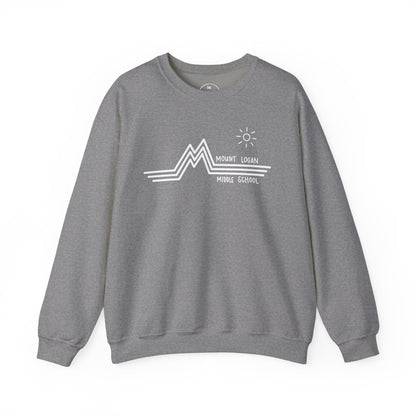 Retro Line - Mountain Logan Middle Crewneck Sweatshirt (White Logo)