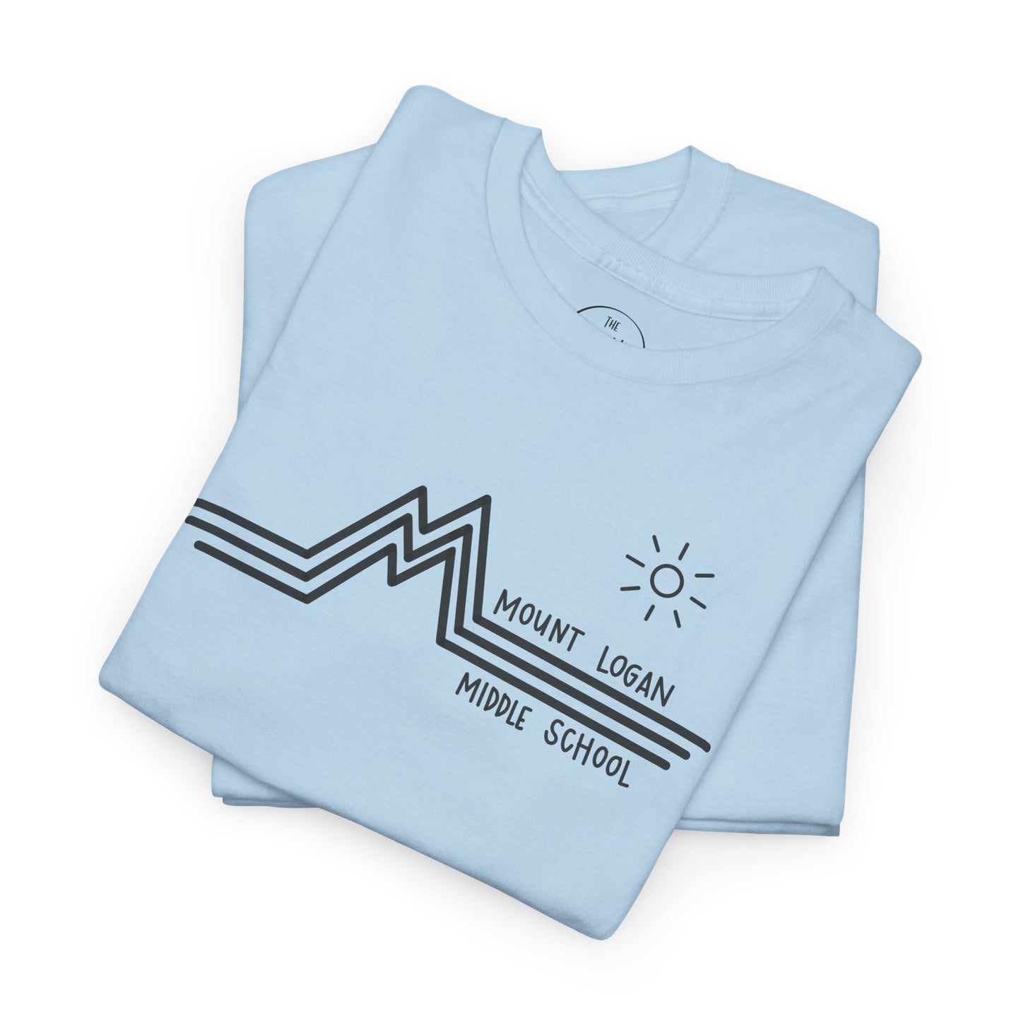 Retro Line Mount Logan Middle- T-Shirt (Black Logo)