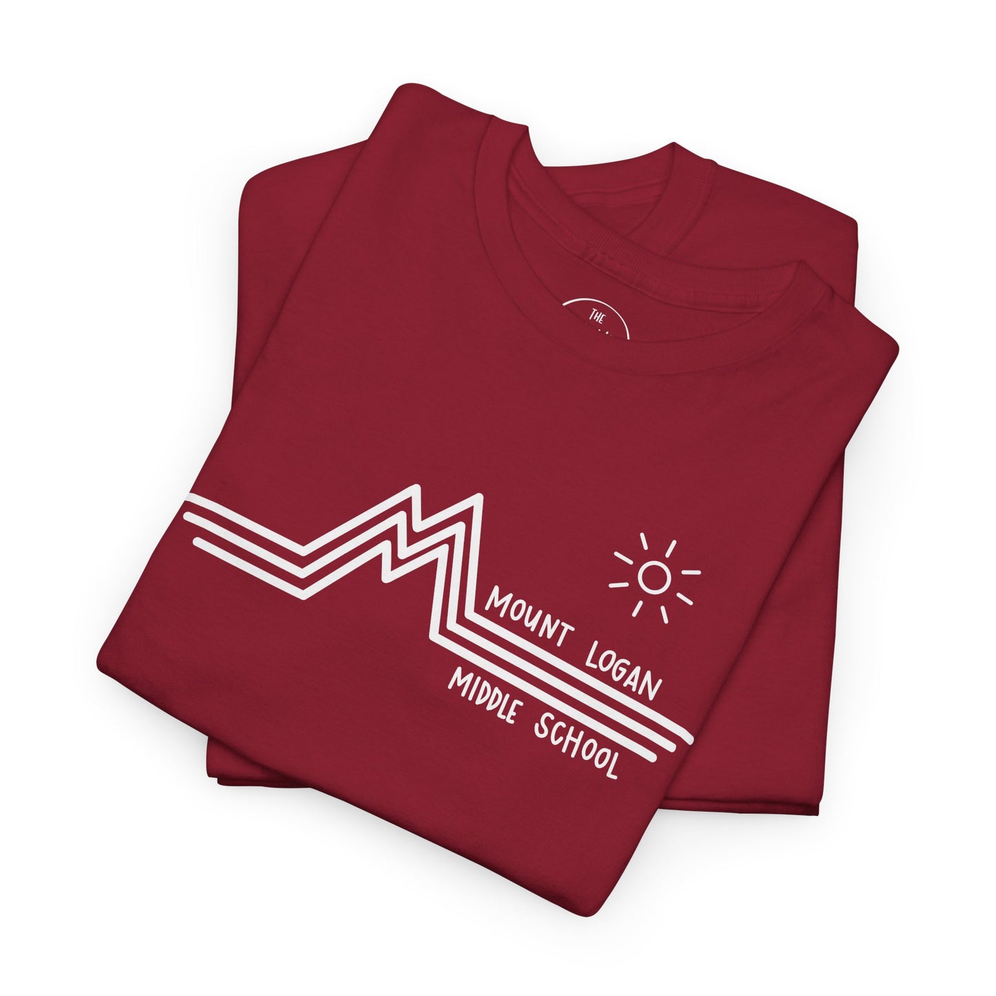 Retro Line Mount Logan Middle T-Shirt - (White Logo)