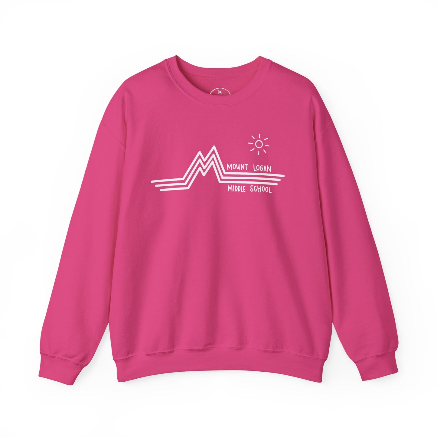 Retro Line - Mountain Logan Middle Crewneck Sweatshirt (White Logo)