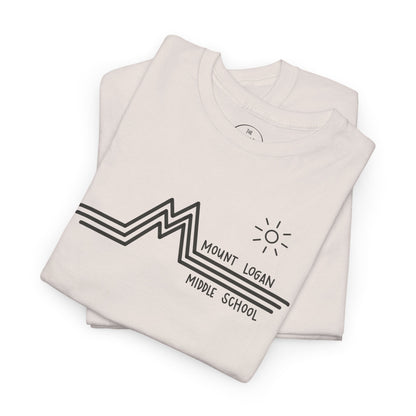 Retro Line Mount Logan Middle- T-Shirt (Black Logo)