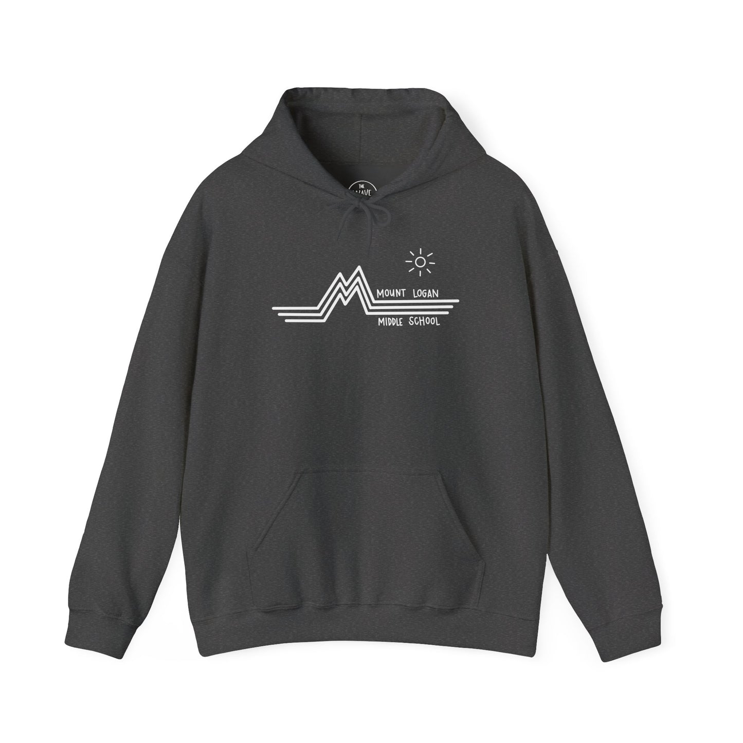 Retro Line - Mountain Logan Middle Hoodie (White Logo)